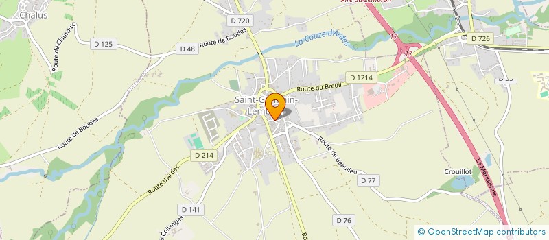 localisation de l'entreprise MONSIEUR DAVID SCHMITT  SAINT-GERMAIN-LEMBRON