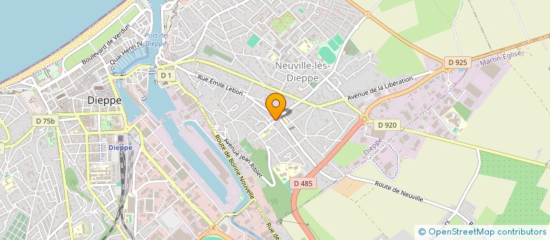 localisation de l'entreprise MONSIEUR DAVID SCHTENEGRY à DIEPPE