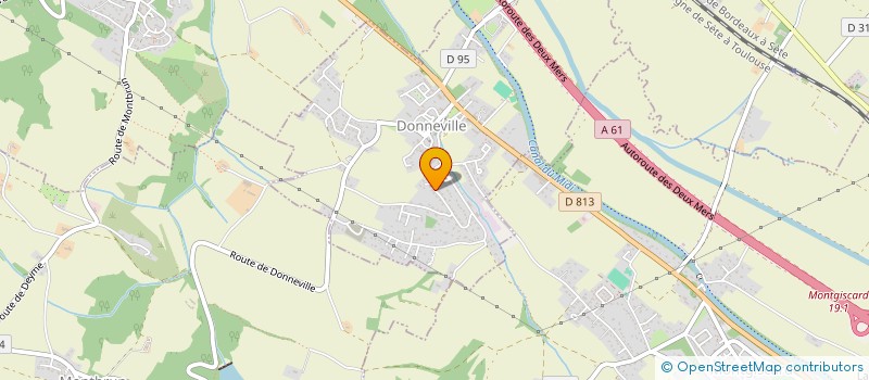 localisation de l'entreprise MONSIEUR DAVID SCIAMMA  DONNEVILLE