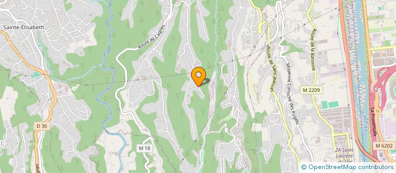 localisation de l'entreprise MONSIEUR DAVID SEBASTIANI  LA GAUDE