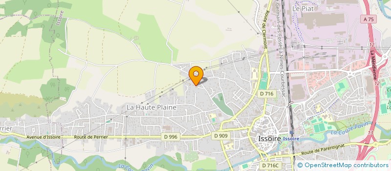 localisation de l'entreprise MONSIEUR DAVID SEERUTTUN à ISSOIRE
