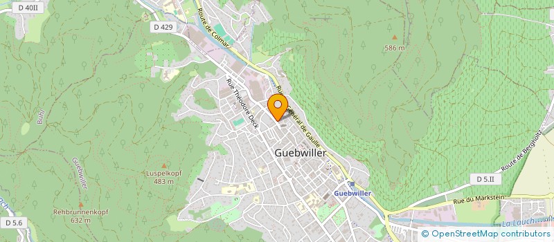 localisation de l'entreprise MONSIEUR DAVID SEGUI  GUEBWILLER