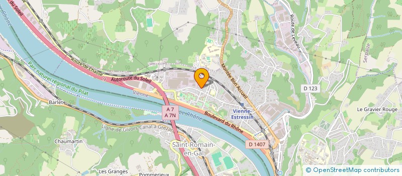 localisation de l'entreprise MONSIEUR DAVID SEIGLE  VIENNE