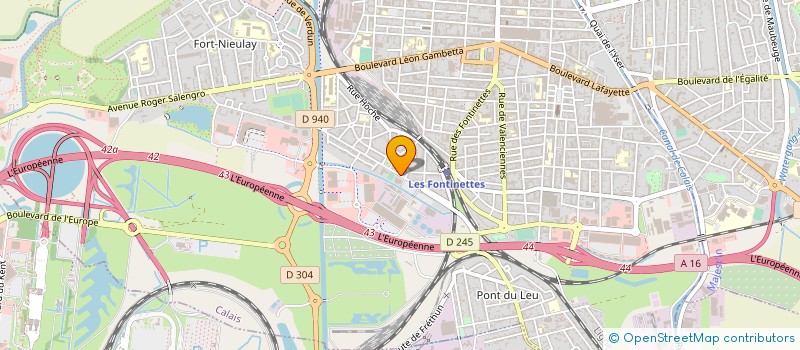 localisation de l'entreprise MONSIEUR DAVID SELINGUE  CALAIS