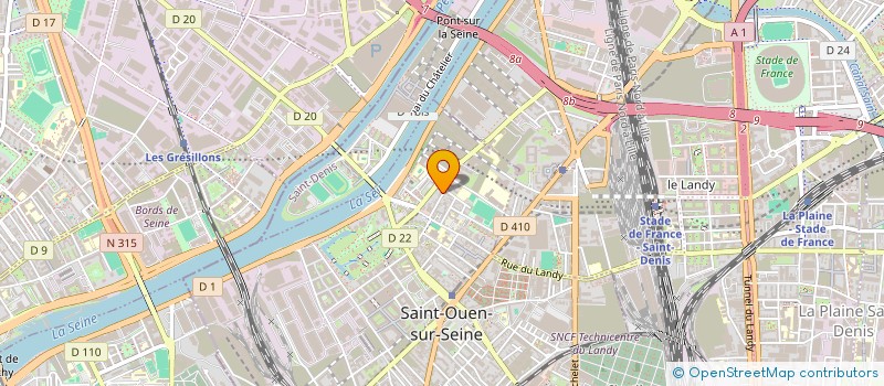 localisation de l'entreprise MONSIEUR DAVID SELLAM à SAINT-OUEN-SUR-SEINE