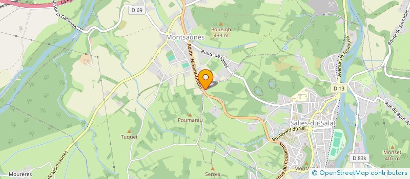 localisation de l'entreprise MONSIEUR DAVID SENSE  MONTSAUNES