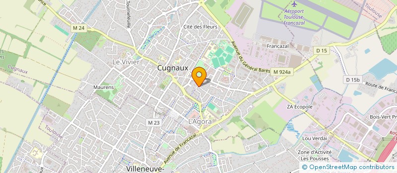 localisation de l'entreprise MONSIEUR DAVID SERENA  CUGNAUX