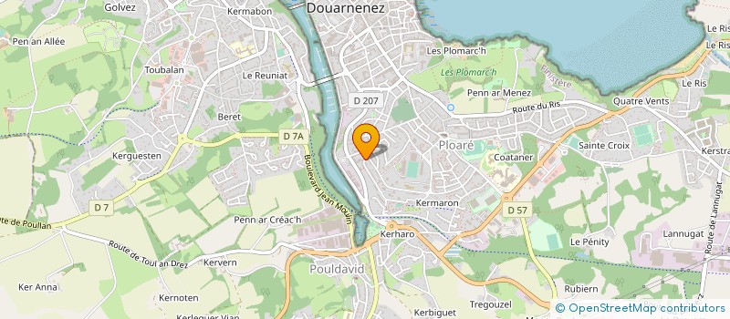 localisation de l'entreprise MONSIEUR DAVID SERGENT à DOUARNENEZ