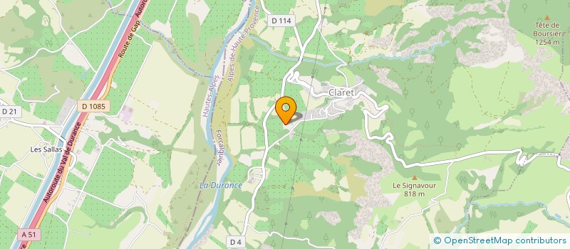 localisation de l'entreprise MONSIEUR DAVID SERON à CLARET