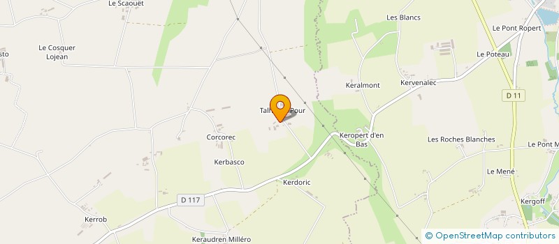 localisation de l'entreprise MONSIEUR DAVID SESONE  LA TRINITE-PORHOET