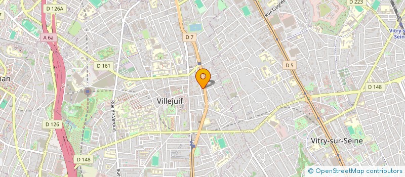 localisation de l'entreprise MONSIEUR DAVID SEVIN  VILLEJUIF
