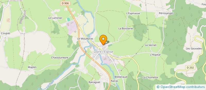 localisation de l'entreprise MONSIEUR DAVID SGARRA à DORE-L'EGLISE