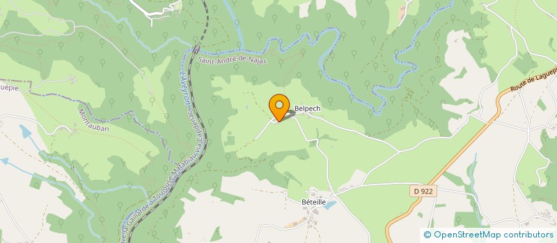 localisation de l'entreprise MONSIEUR DAVID SHAW  SAINT-ANDRE-DE-NAJAC