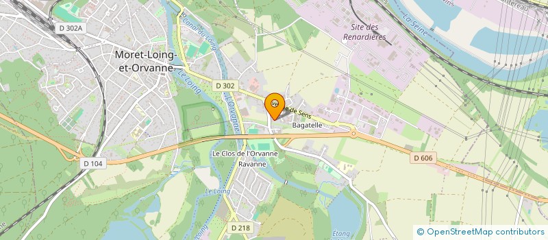 localisation de l'entreprise MONSIEUR DAVID SILVA DOMINGUES  MORET-LOING-ET-ORVANNE