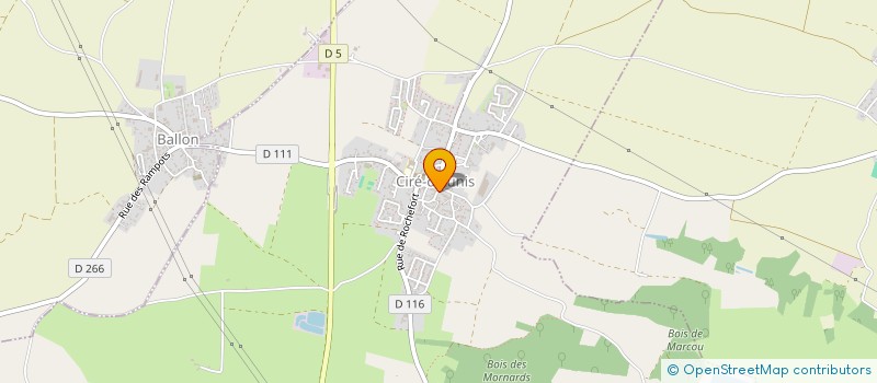 localisation de l'entreprise MONSIEUR DAVID SIMAND  CIRE-D'AUNIS