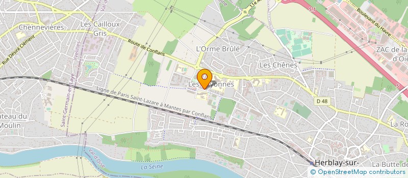 localisation de l'entreprise MONSIEUR DAVID SIMON-DUBUISSON  HERBLAY-SUR-SEINE