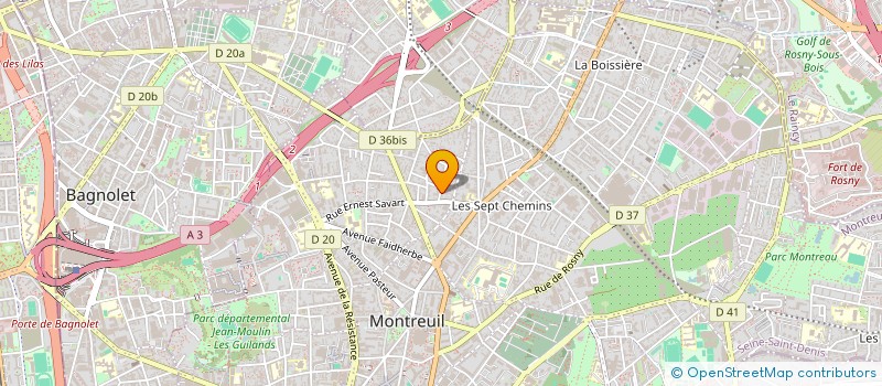 localisation de l'entreprise MONSIEUR DAVID SIMONELLI à MONTREUIL