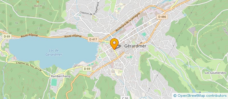 localisation de l'entreprise MONSIEUR DAVID SIMONIN  GERARDMER