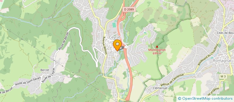 localisation de l'entreprise MONSIEUR DAVID SIMONNET  CEYRAT