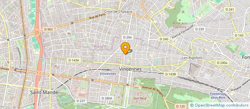 localisation de l'entreprise MONSIEUR DAVID SITBON à VINCENNES