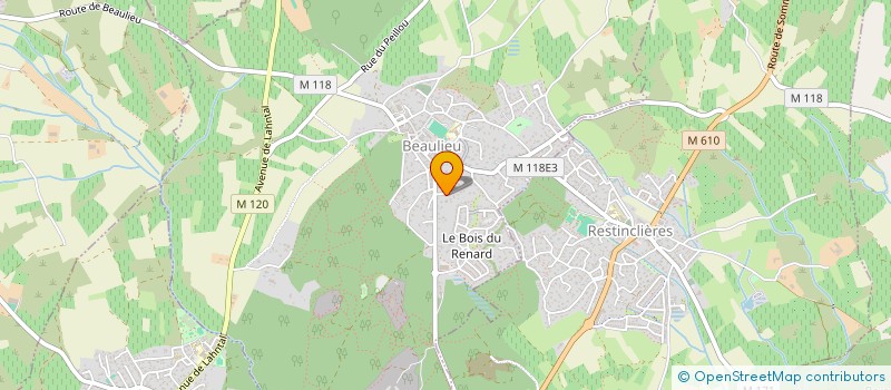 localisation de l'entreprise MONSIEUR DAVID SLEVIN  BEAULIEU