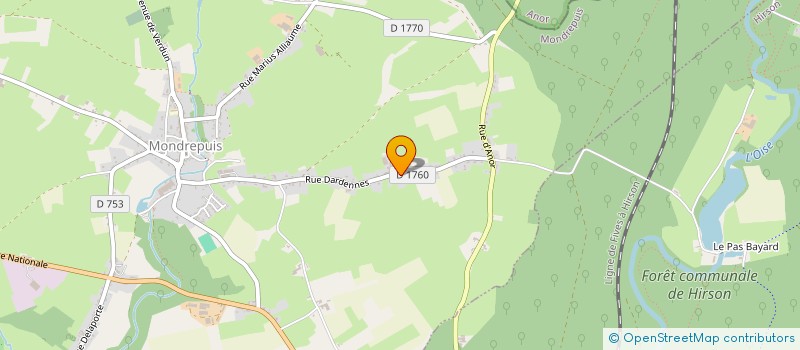 localisation de l'entreprise MONSIEUR DAVID SORIN  MONDREPUIS