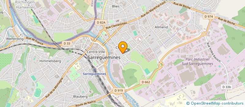 localisation de l'entreprise MONSIEUR DAVID SORRENTINO  SARREGUEMINES