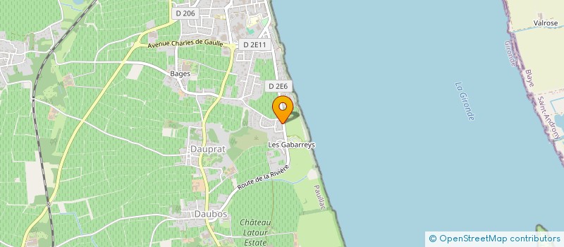 localisation de l'entreprise MONSIEUR DAVID SOUBAIGNE  PAUILLAC