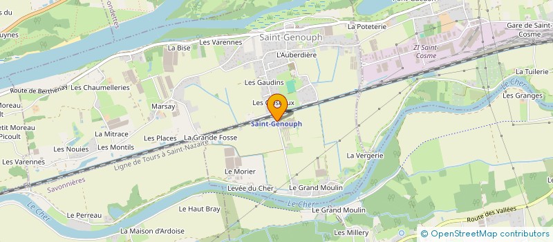 localisation de l'entreprise MONSIEUR DAVID SOUCHOIS  SAINT-GENOUPH