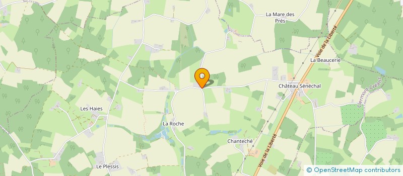 localisation de l'entreprise MONSIEUR DAVID SOUCHU  CLERMONT-CREANS