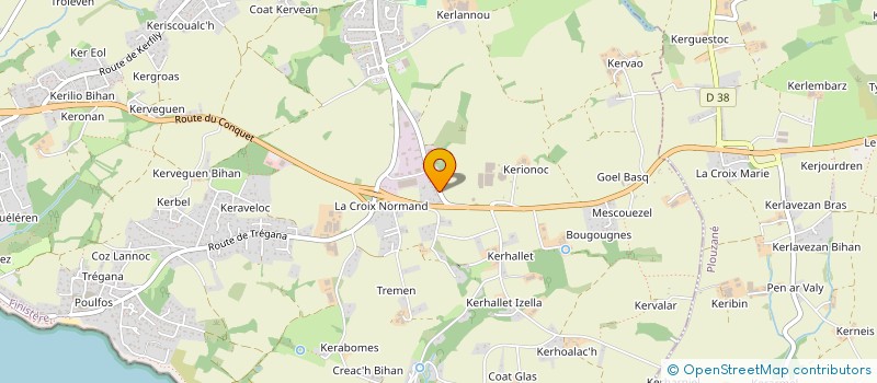 localisation de l'entreprise MONSIEUR DAVID SPEZIARI  LOCMARIA-PLOUZANE