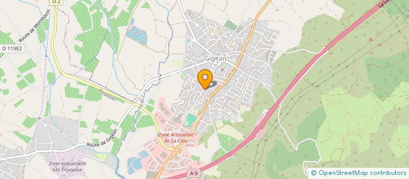 localisation de l'entreprise MONSIEUR DAVID STEPHAN  GIGEAN