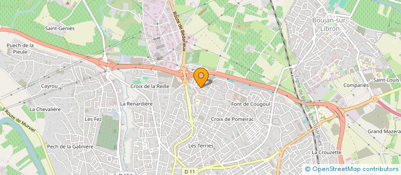 localisation de l'entreprise MONSIEUR DAVID STRAGAPEDE  BEZIERS