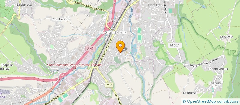 localisation de l'entreprise MONSIEUR DAVID STRAMONDINO  LA GRAND-CROIX