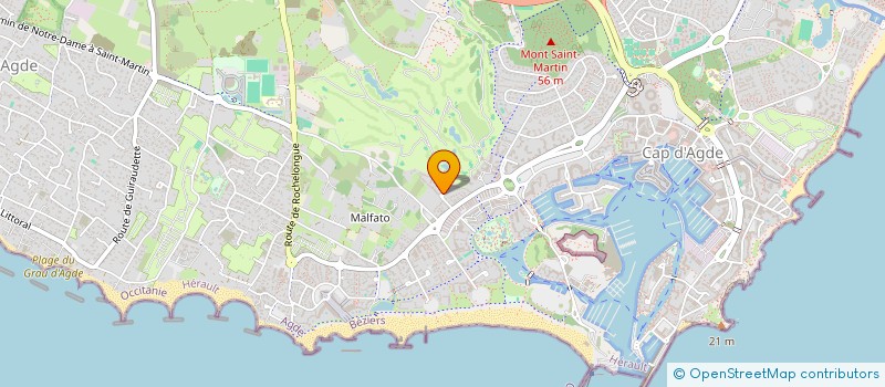 localisation de l'entreprise MONSIEUR DAVID SUC  AGDE