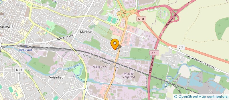 localisation de l'entreprise MONSIEUR DAVID SURREIRA DA COSTA  BEAUVAIS