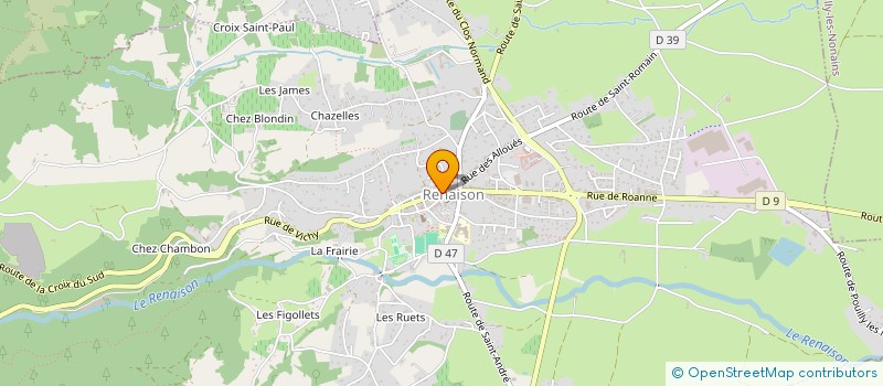 localisation de l'entreprise MONSIEUR DAVID SYLVESTRE  RENAISON