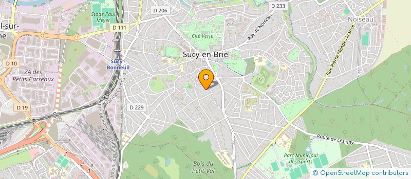 localisation de l'entreprise MONSIEUR DAVID SZTULMAN à SUCY-EN-BRIE