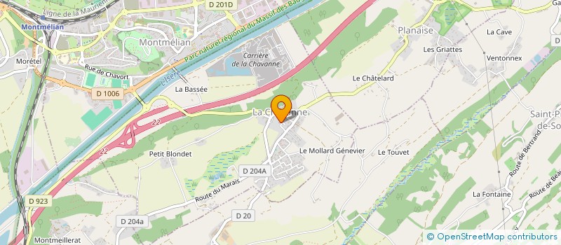 localisation de l'entreprise MONSIEUR DAVID SZUMILO  LA CHAVANNE