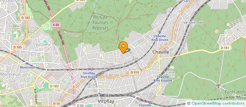 localisation de l'entreprise MONSIEUR DAVID TABOUVRIER à VIROFLAY
