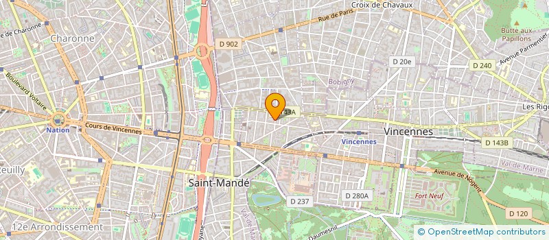 localisation de l'entreprise MONSIEUR DAVID TAING  VINCENNES