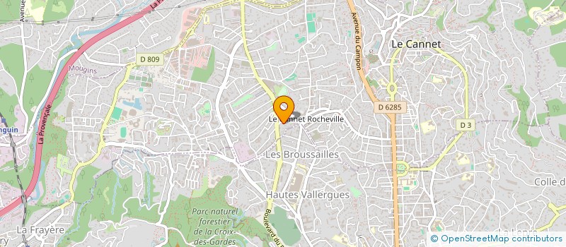 localisation de l'entreprise MONSIEUR DAVID TALESSAC  LE CANNET