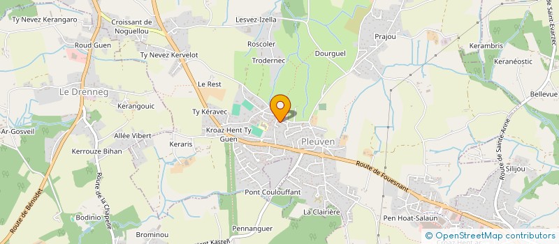 localisation de l'entreprise MONSIEUR DAVID TANGUY  PLEUVEN