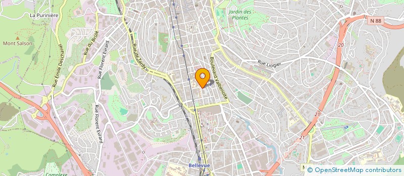 localisation de l'entreprise MONSIEUR DAVID TAPISSIER  SAINT-ETIENNE