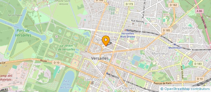 localisation de l'entreprise MONSIEUR DAVID TARON à VERSAILLES