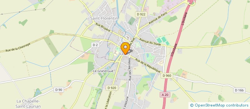 localisation de l'entreprise MONSIEUR DAVID TARTIERE à VATAN