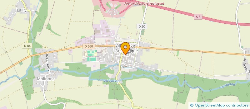 localisation de l'entreprise MONSIEUR DAVID TATO  VILLENEUVE-L'ARCHEVEQUE