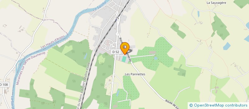 localisation de l'entreprise MONSIEUR DAVID TAUDON à MORANNES SUR SARTHE-DAUMERAY