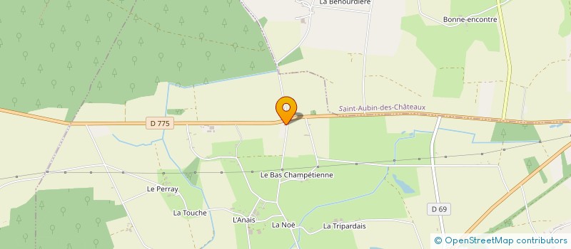 localisation de l'entreprise MONSIEUR DAVID TAUNAY  SAINT-VINCENT-DES-LANDES