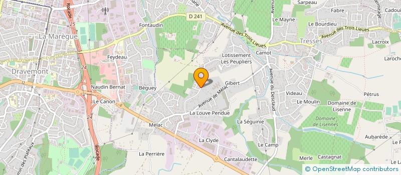 localisation de l'entreprise MONSIEUR DAVID TAUZIA  TRESSES